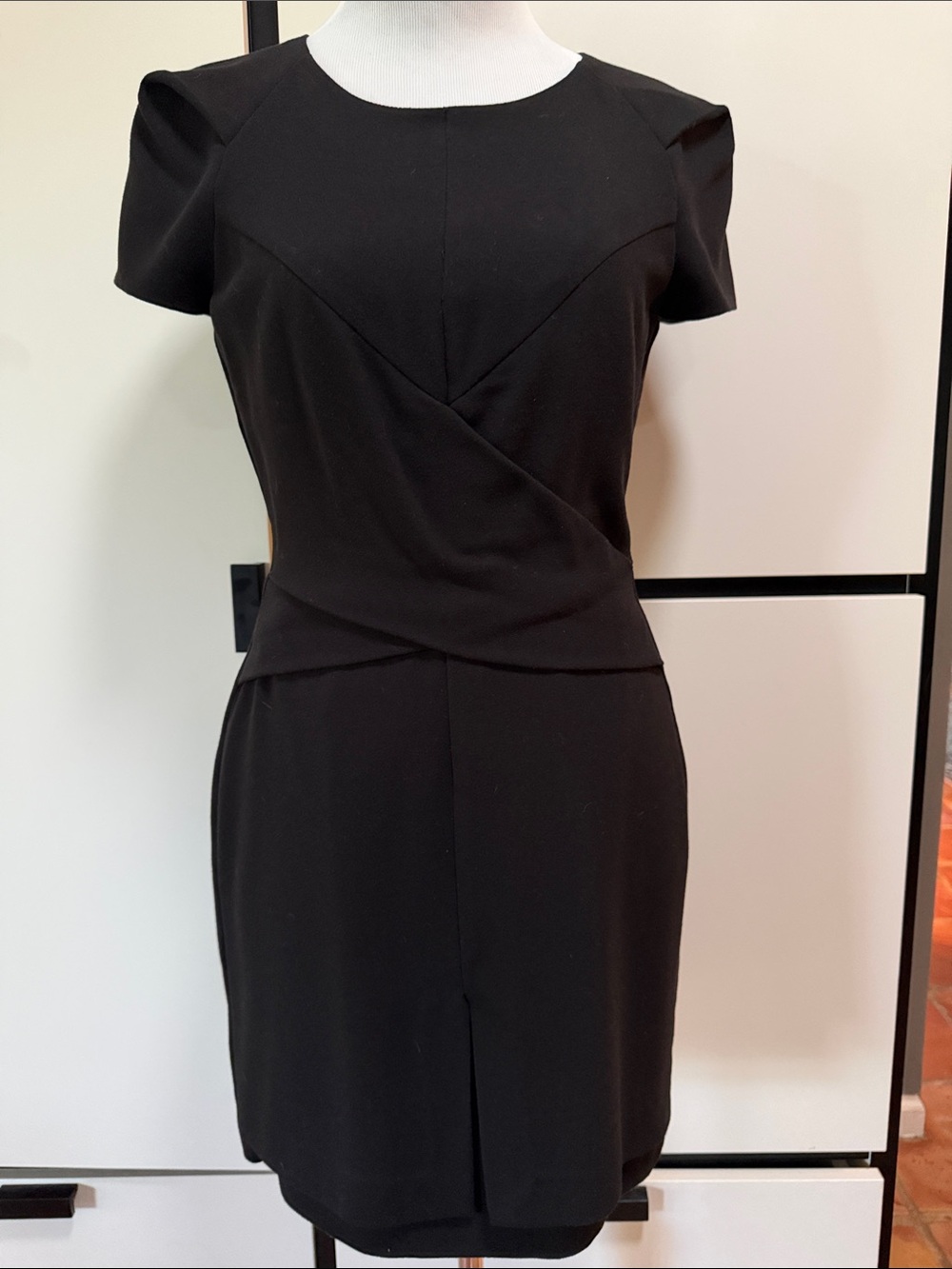 W118 by Walter Baker black fitted asymmetrical dress small